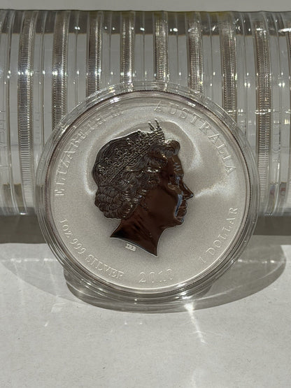 Australia 2010 Lunar Series II Year of Tiger 1oz 999 Silver Perth Mint Coin