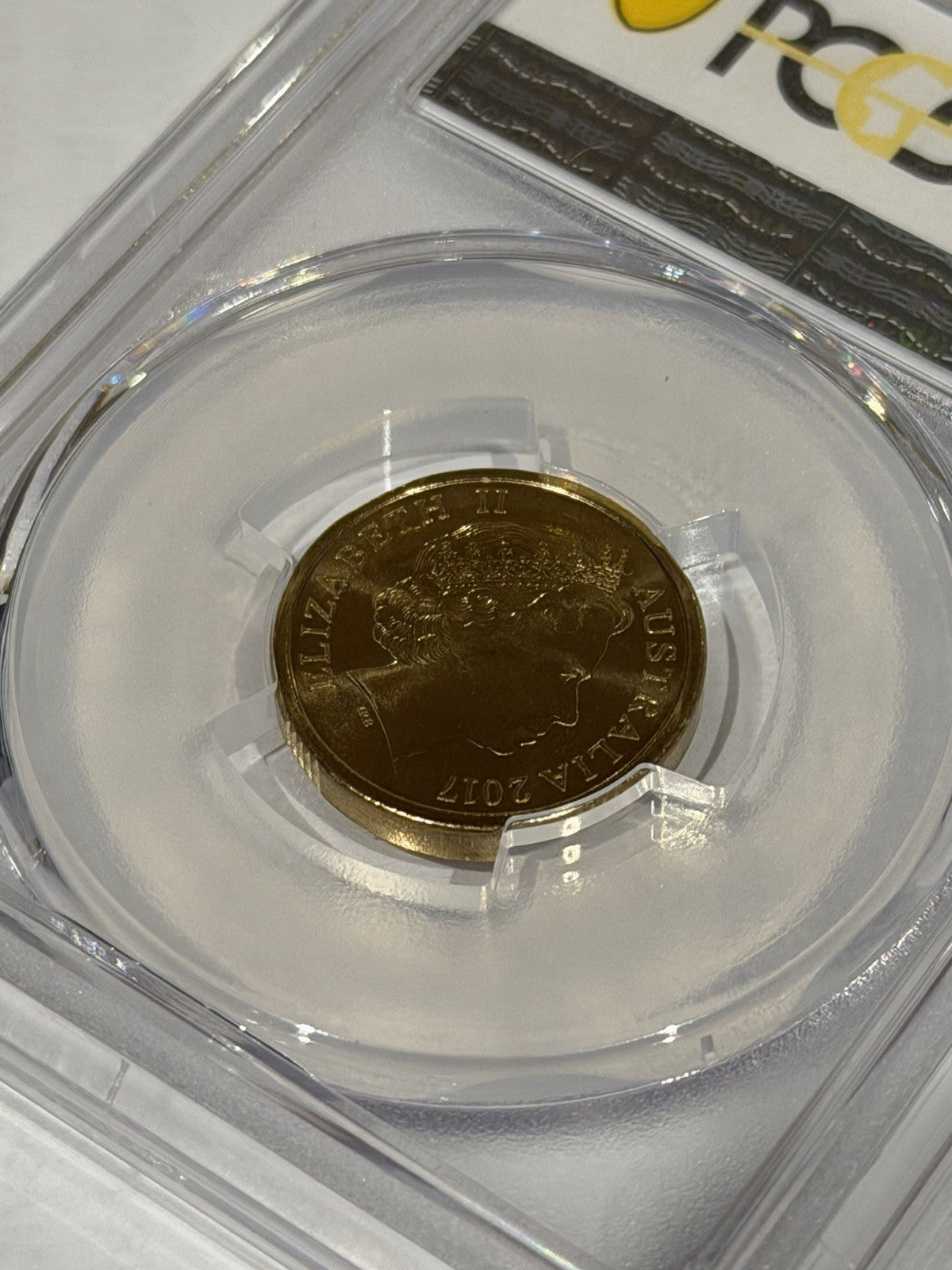 Australia 2017 C Mint Mark LWF Mosaic $2 PCGS Graded MS69 Coloured Coin