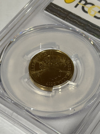 Australia 2017 C Mint Mark LWF Mosaic $2 PCGS Graded MS69 Coloured Coin