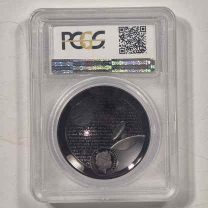 Australia 2019 $5 50th Moon Landing Silver 1oz Domed Proof Coin PCGS PR70DCAM