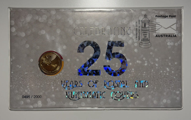 Australia 2019 Envelope Privy $1 Dollar Celebrating 25 Years  PNC No 0495/2000