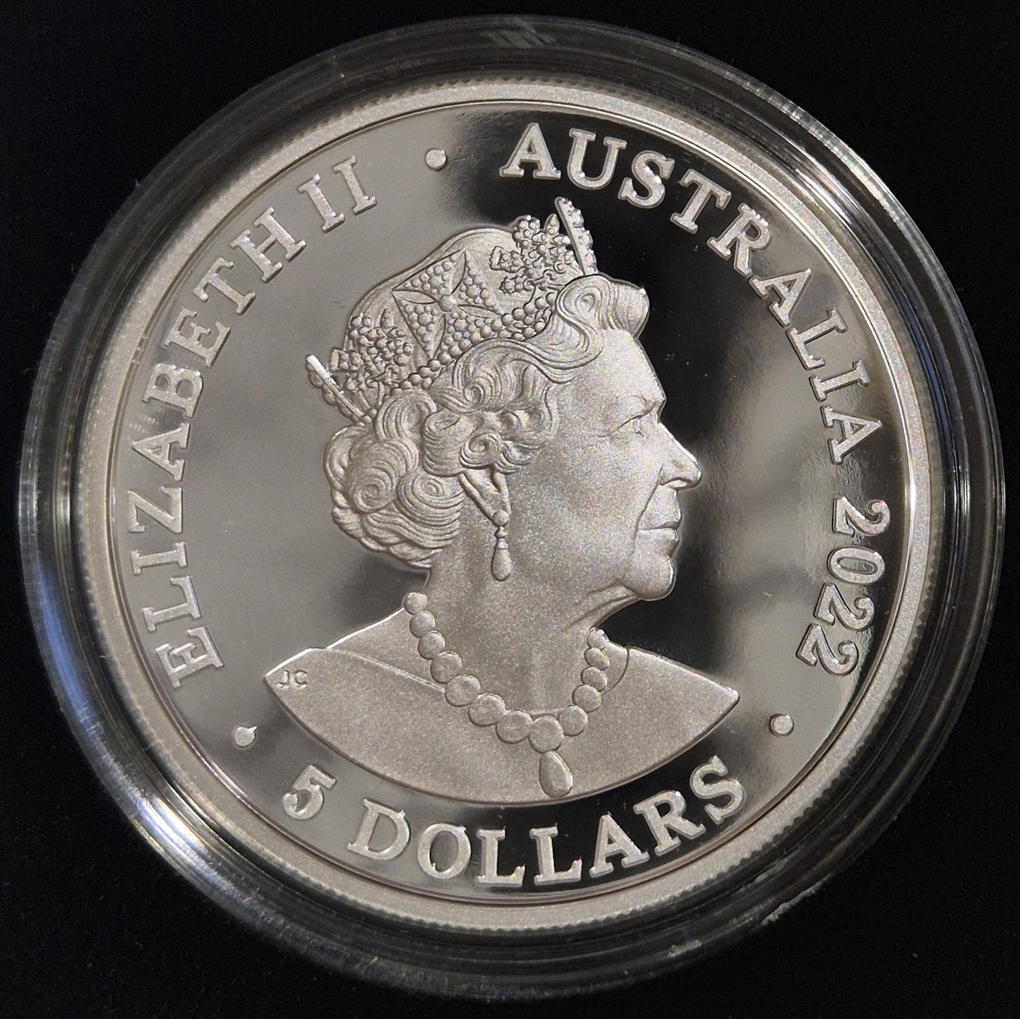 Australia 2022 Great White Shark 1oz $5 Five Dollars Coloured Silver Proof Coin