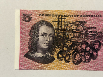 1x 1972 Commonwealth Australia Paper $5 Note Phillips/ Wheeler from Bundle