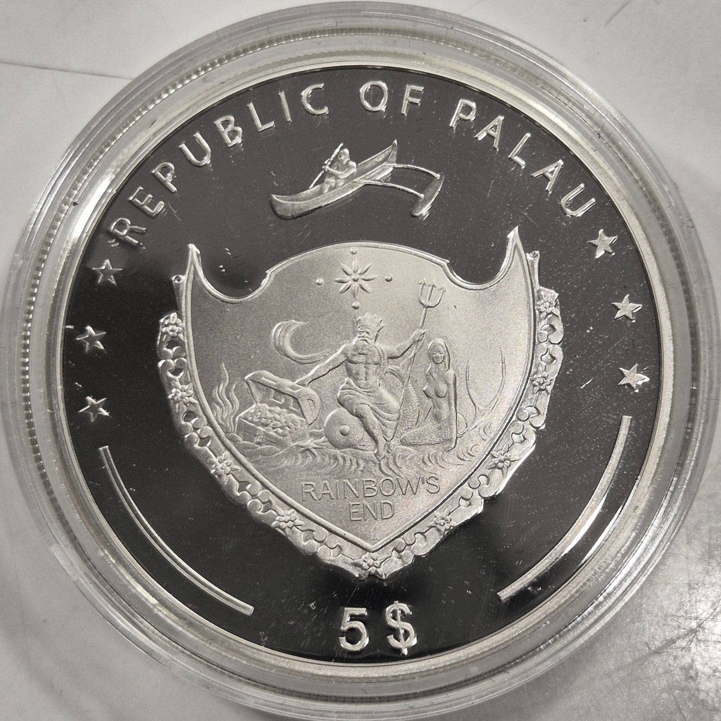 Palau 2010 Mountains & Flora: Ayers Rock $5 Silver Proof Coin