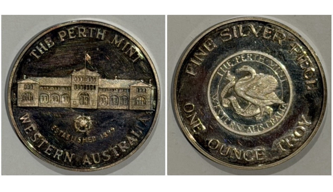 Western Australia 1980s Perth Mint 1oz 999 Silver Vintage Medallion in Case