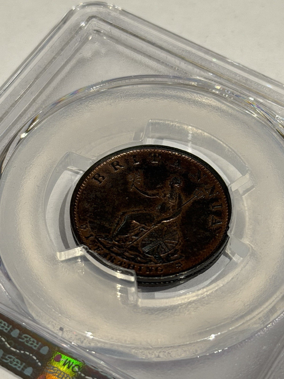 Great Britain 1799 Farthing 1/4d PCGS Graded MS62RB Red Brown UNC Copper Coin
