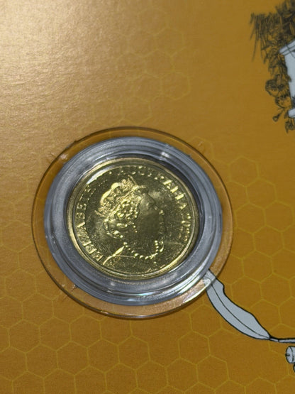 Australia 2022 $2 Two dollars Honey Bee C Mint Mark UNC Coin RAM Card