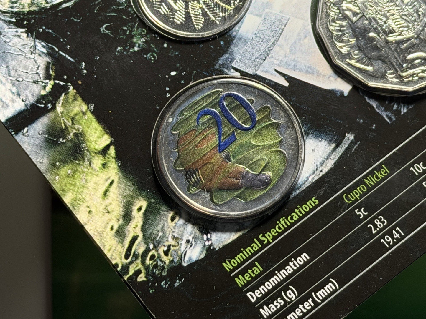 Australia 2013 6-Coin RAM Mint Set w Coloured Hyper-metallic 20c Cent Coin