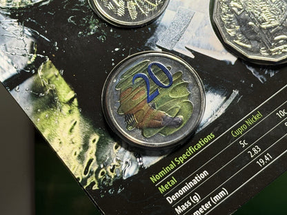 Australia 2013 6-Coin RAM Mint Set w Coloured Hyper-metallic 20c Cent Coin