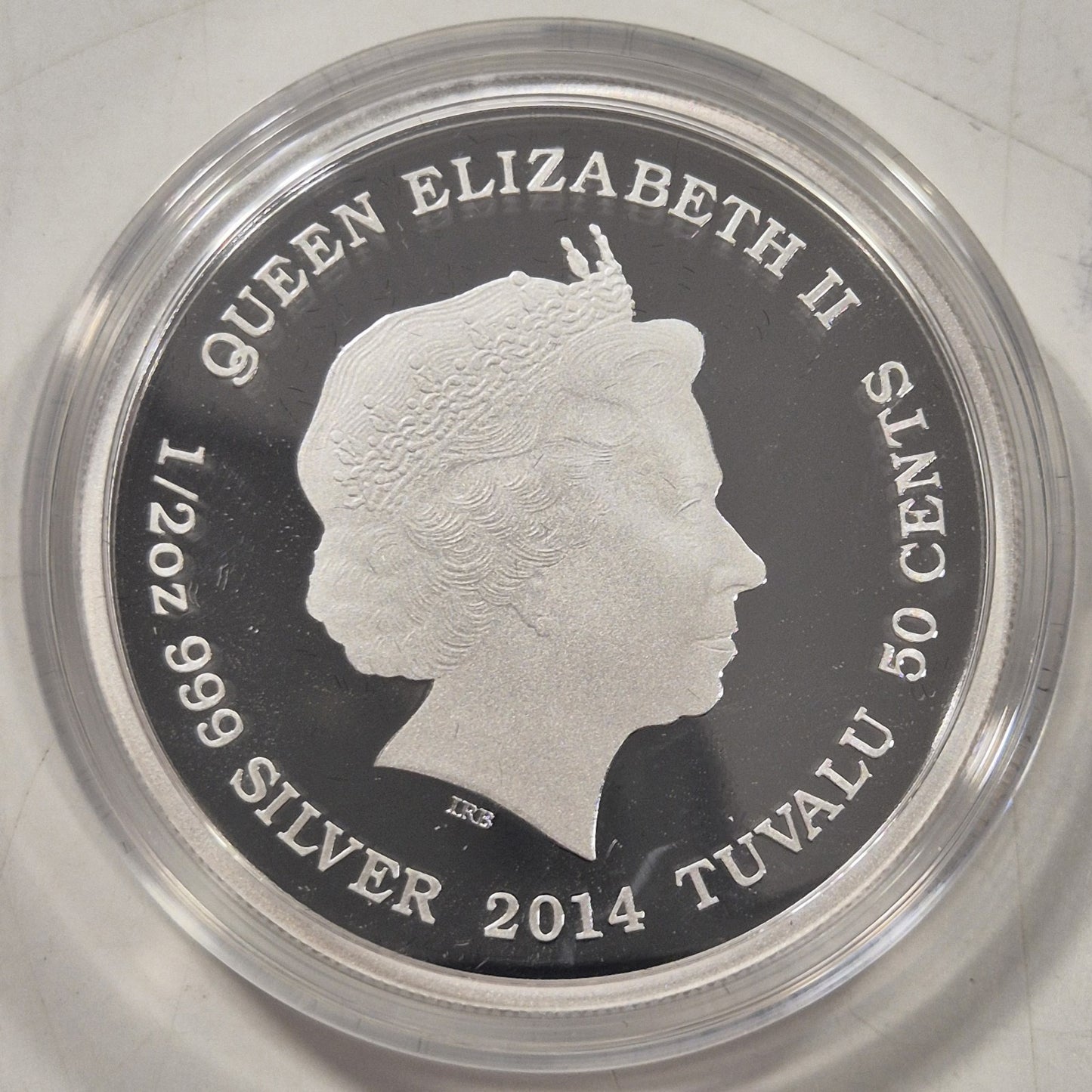 Tuvalu 2014 1/2oz 50c Silver Proof Coin Mother's Love Orangutan Signed Cert