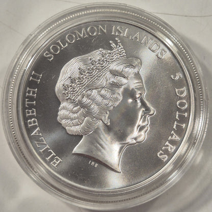 Solomon Islands 2015 Pizza Moneta Pizzeria $5 20g Scented Fine Silver Unc Coin