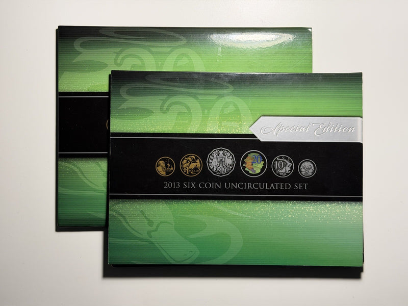 Australia 2013 6-Coin RAM Mint Set w Coloured Hyper-metallic 20c Cent Coin