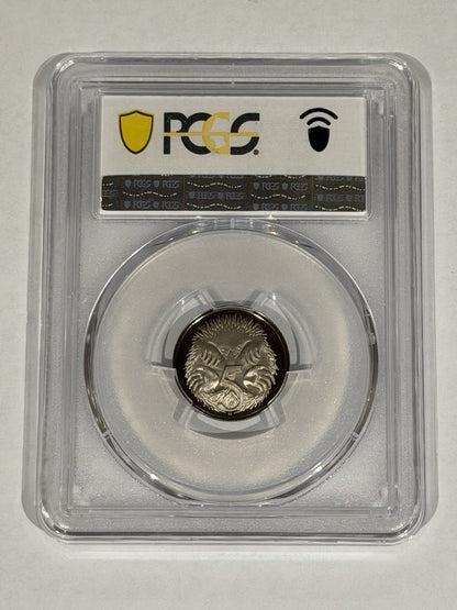 Australia 1966 5c Five Cents PCGS Graded PR69DCAM Proof Coin