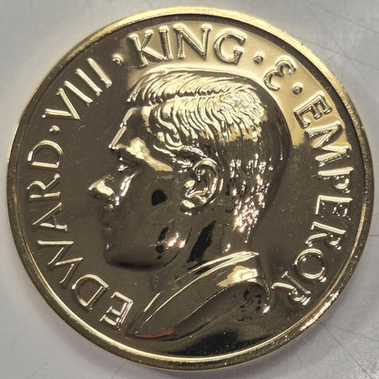 Australia 1936 Edward VIII Proof Gilt Pattern Crown By Hearn