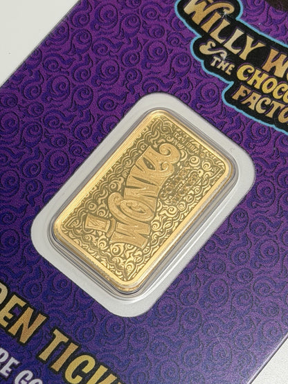 PAMP 2023 Limited Edition 1st Gen Wonka 5 Gram Gold Bar in Assay Mintage 3000