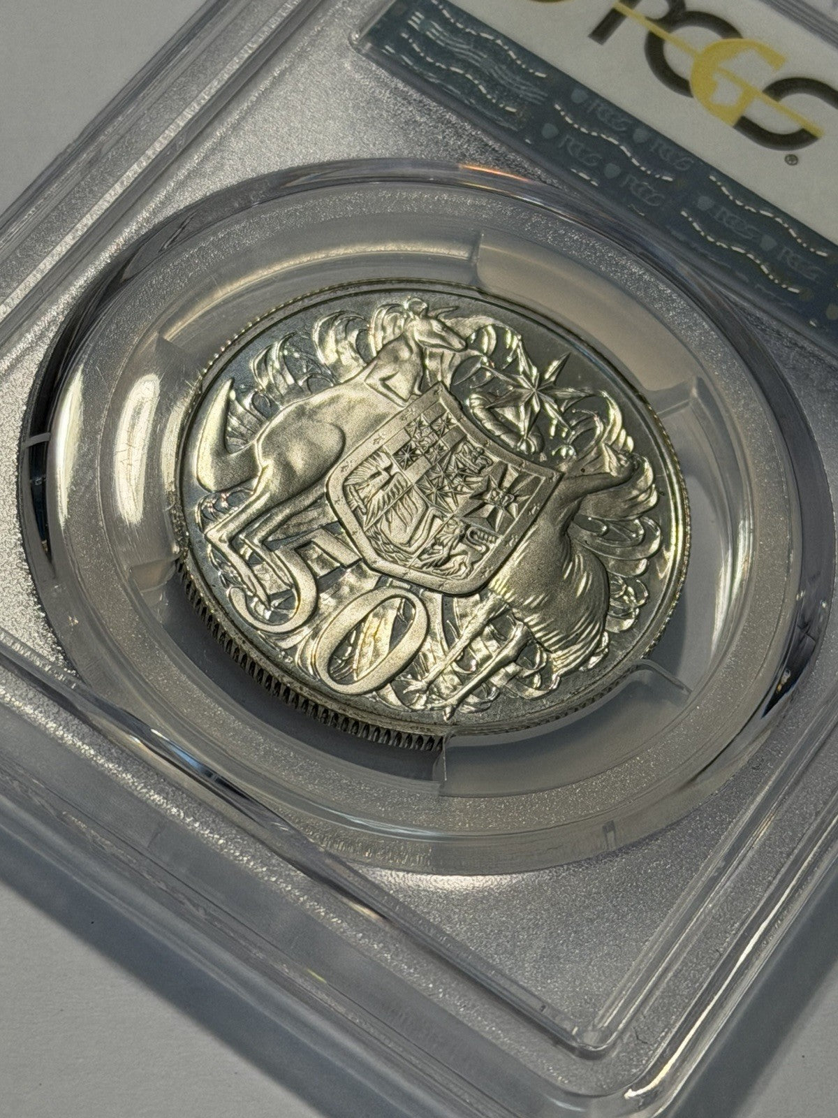 Australia 1966 50c Fifty Cents Silver Proof PCGS Graded PR67DCAM FDC