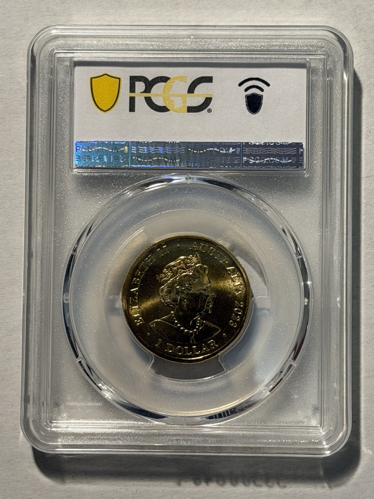 Australia 2023 $1 One Dollar Vegemite Centenary PCGS Graded MS66 Coloured Coin