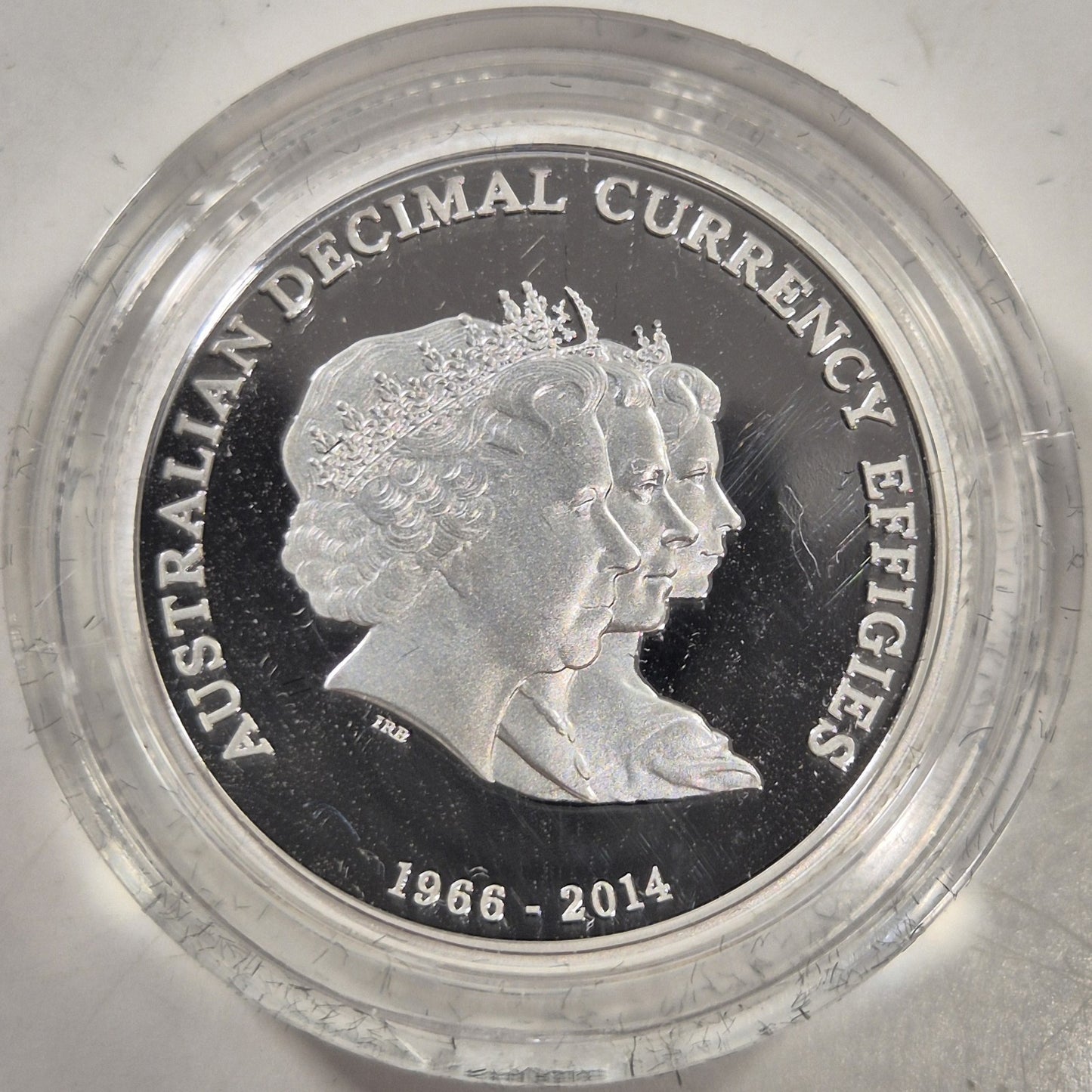 Australia 2014 $1 One Dollar Silver Proof Coin Decimal Effigies In Case/Box