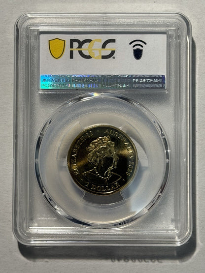 Australia 2023 $1 One Dollar Vegemite Centenary PCGS Graded MS67 Coloured Coin
