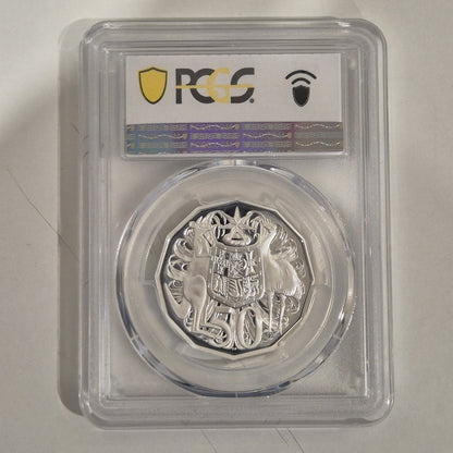 Australia 2021 Fifty Cents 50c Ex Fine Silver Proof Coin Set PCGS PR69DCAM