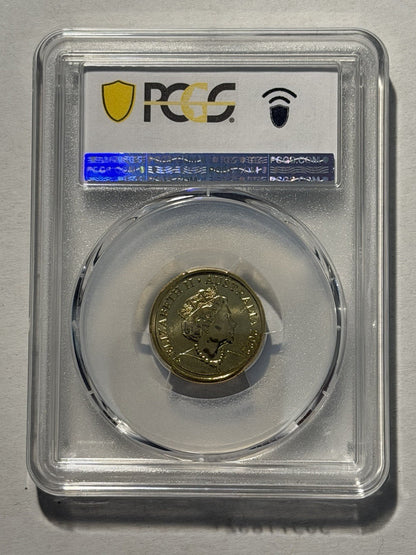 Australia 2022 $2 Two Dollars C Mint Mark Honey Bee PCGS Graded MS67 Coin