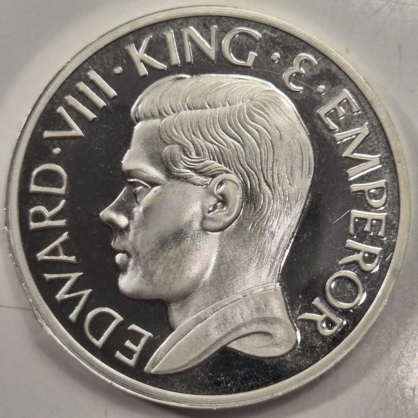 Australia 1936 Edward VIII Silver Proof Pattern Crown By Hearn