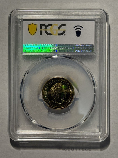 Australia 2022 $2 Two Dollars C Mint Mark Honey Bee PCGS Graded MS68 Coin