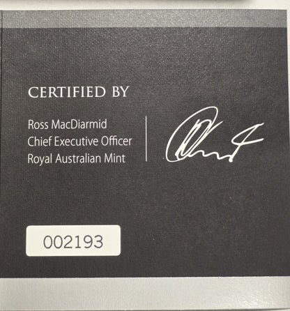 Australia 2015 $5 ICC Cricket World Cup Aus & NZ 1oz Silver Proof Domed Coin