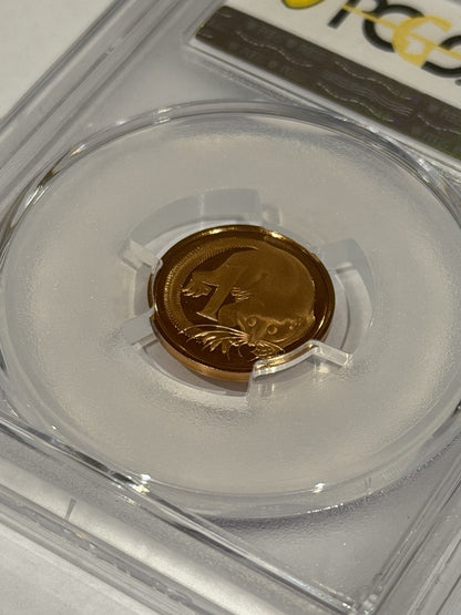 Australia 1966 1c One Cent PCGS Graded PR68DCAM Proof Coin