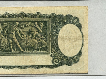 Australia 1942 One Pound Armitage/Mcfarlane PCGS VF20 Banknote OGH Slab