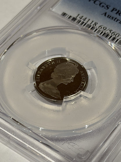 Australia 1966 5c Five Cents PCGS Graded PR69DCAM Proof Coin