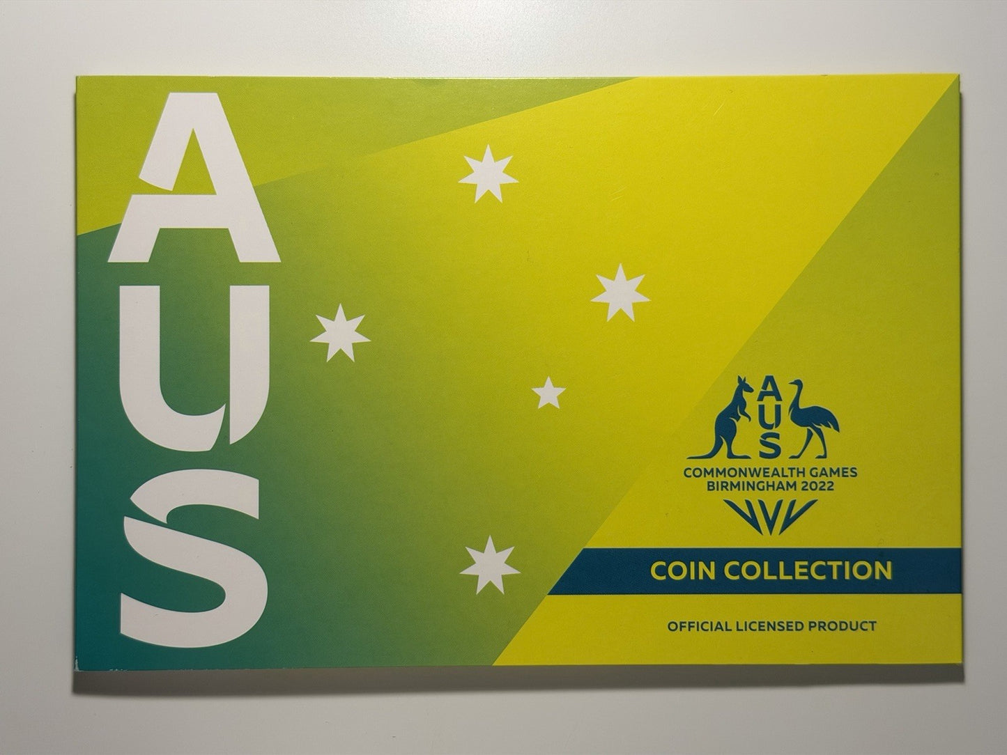 Australia 2022 AUS Commonwealth Games Team $1 & $2 7 Coin Collection UNC Folder