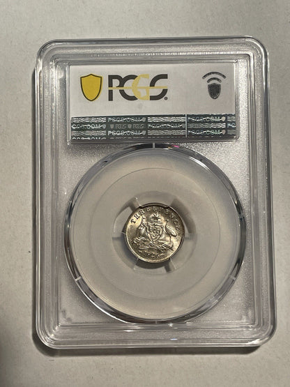 Australia 1926 (m,sy) 3d Three Pence PCGS Graded MS64 UNC Coin Scarce