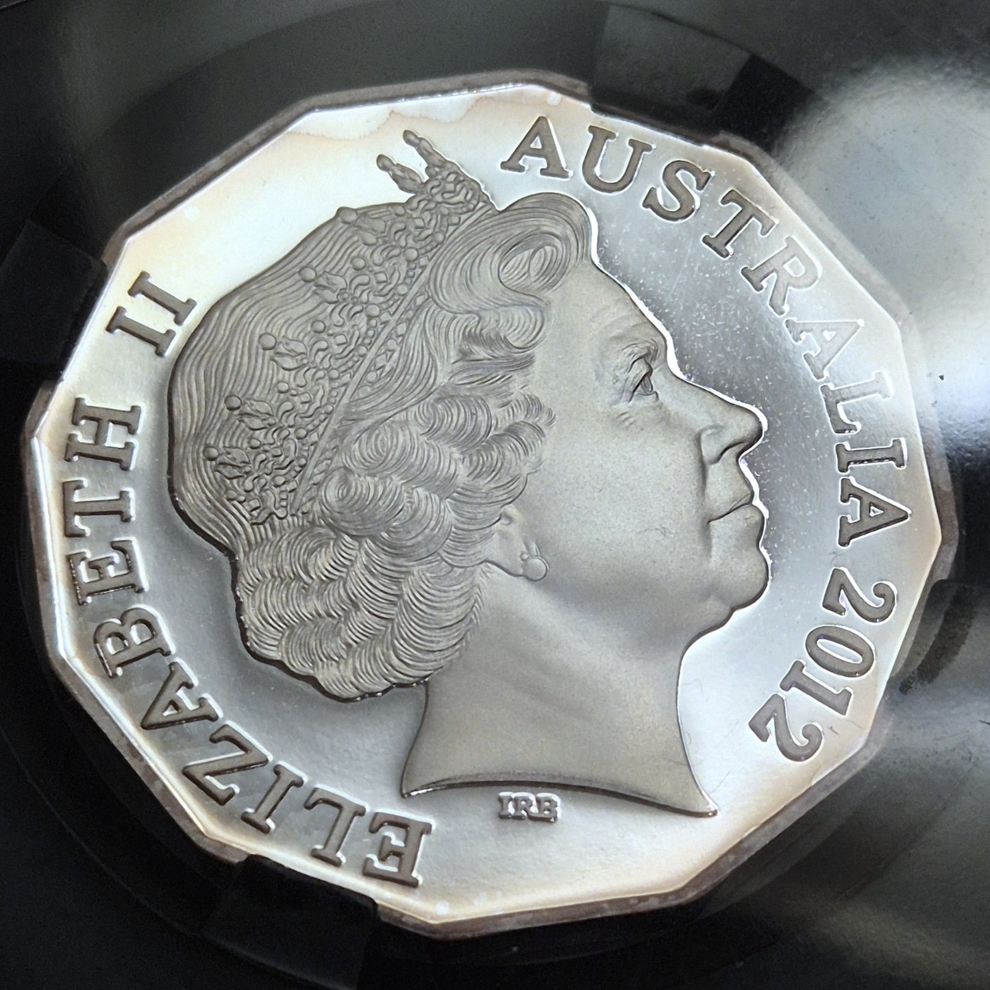 Australia 2012 Diamond Jubilee Fifty Cents 50c Silver Proof Coin APCGS PR69DCAM