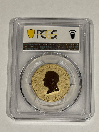 2025-P $1 Ngana Nyitting Black Cockatoo PCGS Graded MS69 Coloured Coin