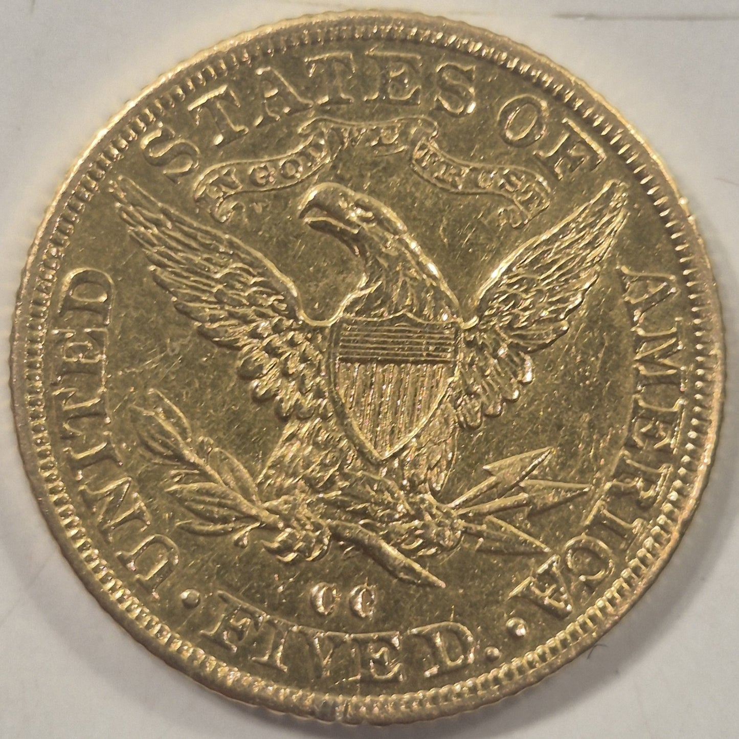 USA 1892-CC $5 Liberty Gold Half Eagle EF