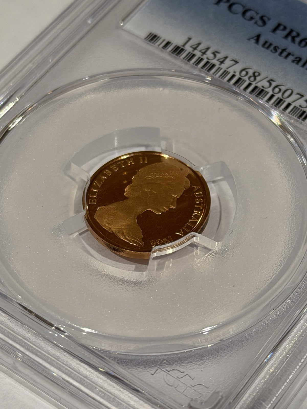 Australia 1966 1c One Cent PCGS Graded PR68DCAM Proof Coin