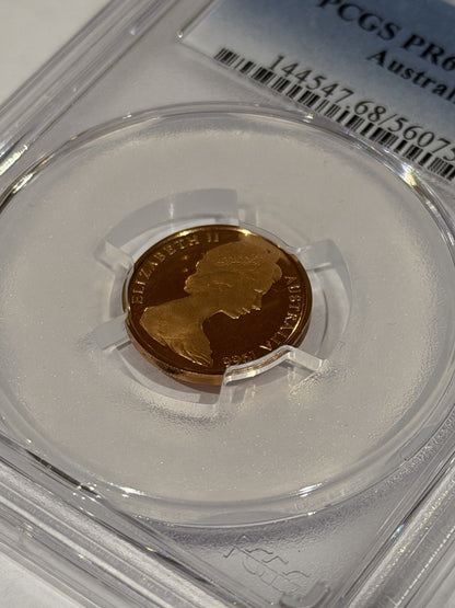 Australia 1966 1c One Cent PCGS Graded PR68DCAM Proof Coin