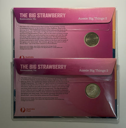 ANDA Melbourne $1 Strawberry Coin PNCs Day 1 & 2 numbers 83/300 and 170/300