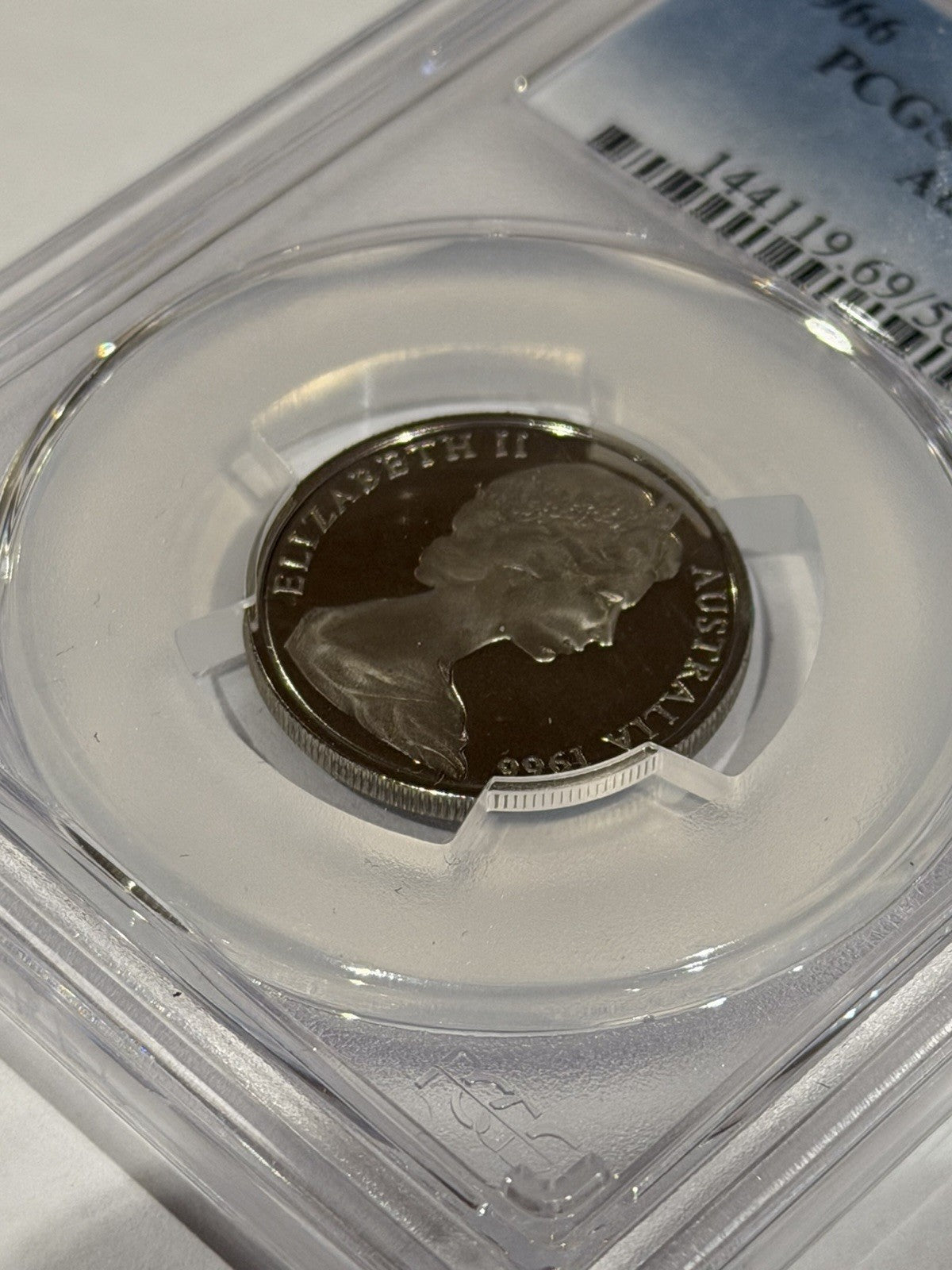 Australia 1966 10c Ten Cents PCGS Graded PR69DCAM Proof Coin