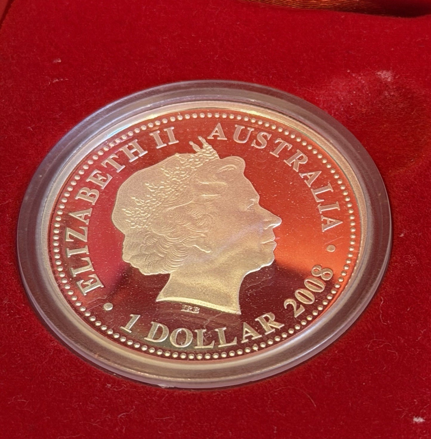 Australia 2008 (2009) Perth Mint Lunar Ox 1oz $1 Series I Silver Proof coin