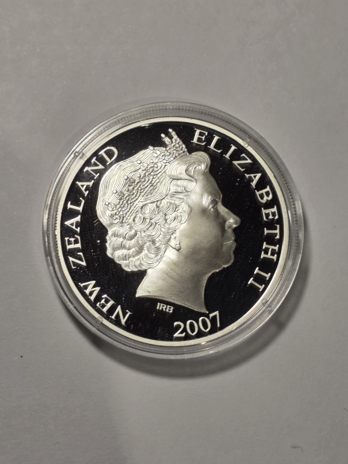 New Zealand 2007 Silver Dollar The Great Spotted Kiwi 1oz 999 Silver Proof Coin