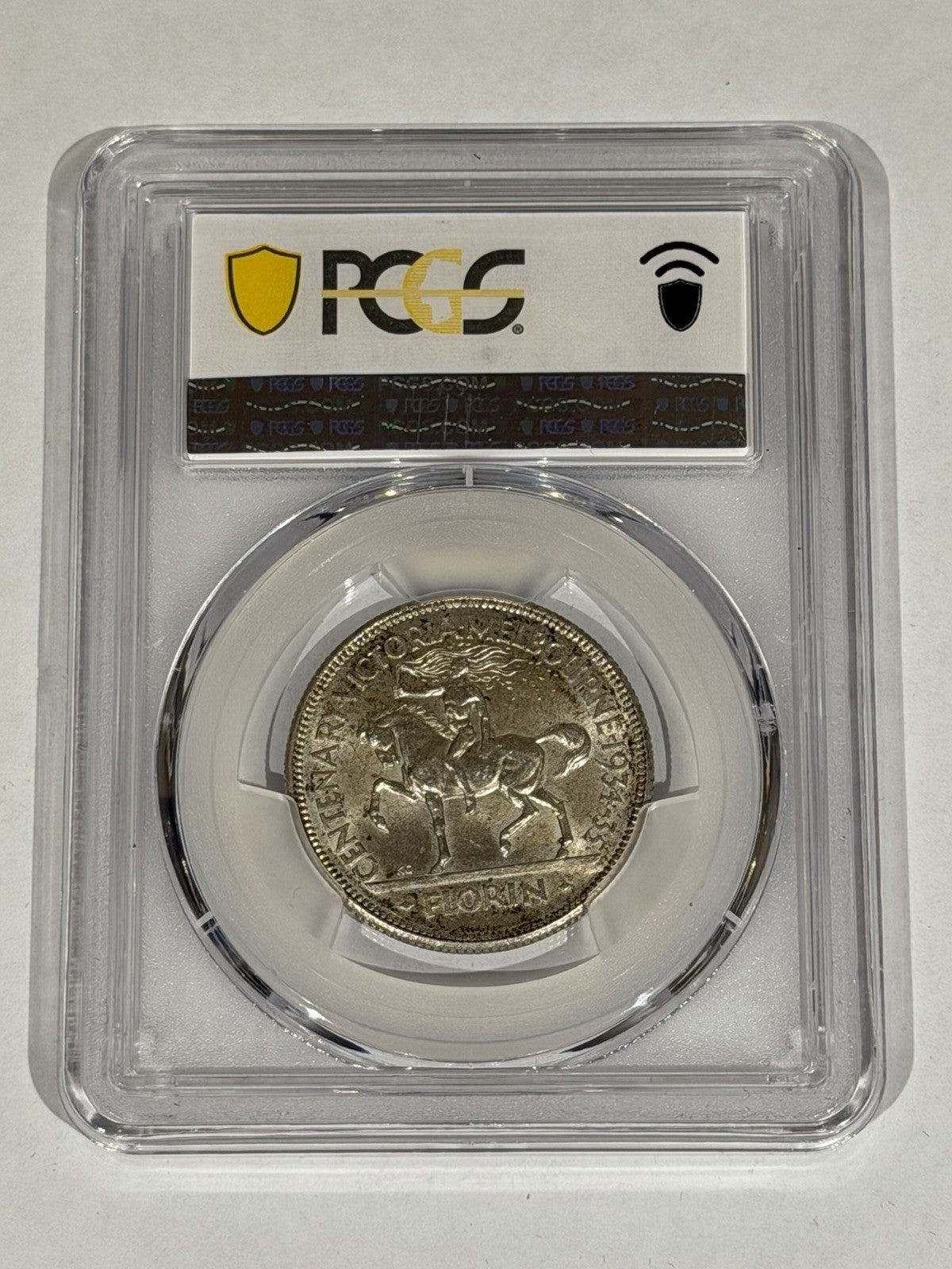 Australia 1934-35 Melbourne Centenary Florin 2/- PCGS Graded MS64 Silver Coin