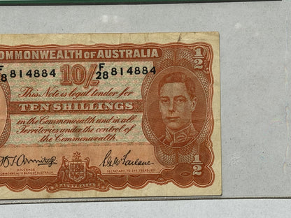 Australia 1942 Ten Shillings Armitage/Mcfarlane PCGS VF25 Banknote OGH Slab