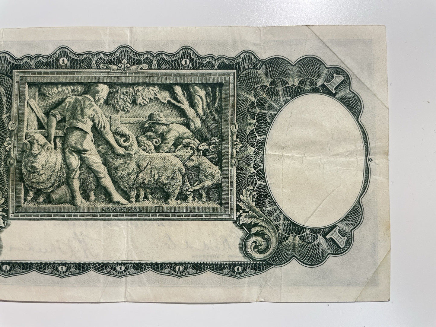 Australia 1933 £1 One Pound Riddle/Sheehan Predecimal Paper Banknote Very Fine