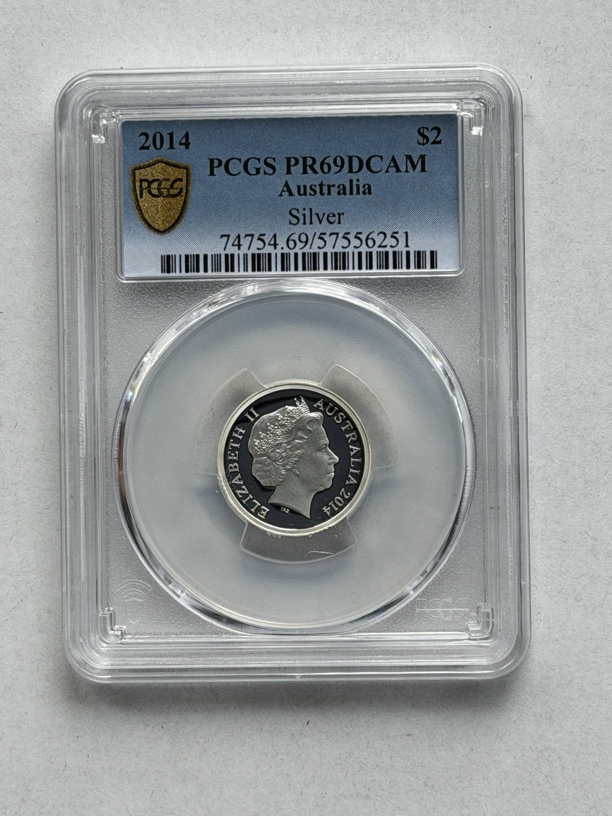 Australia 2014 Fine 999 Silver $2 Two Dollars PCGS Graded PR69DCAM Coin Rare