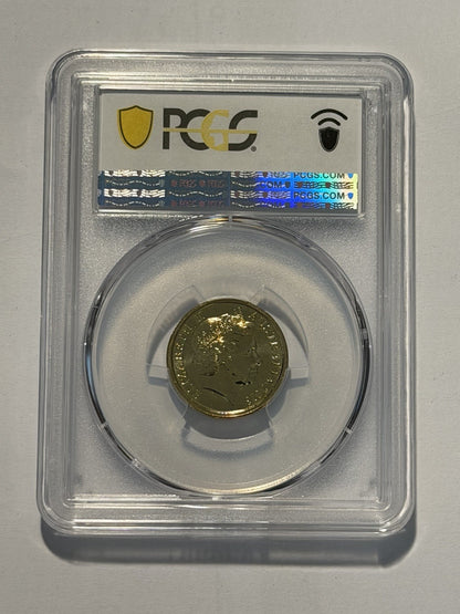 Australia 2013 C Mint Mark $2 Queen’s Coronation PCGS Graded MS67 Coloured Coin