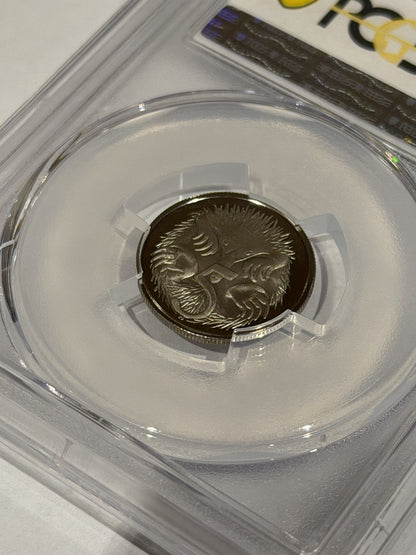 Australia 1966 5c Five Cents PCGS Graded PR69DCAM Proof Coin