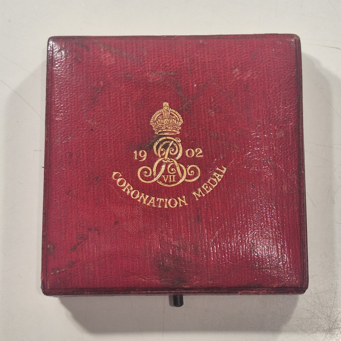 1902 Great Britain Edward VII Alexandra Silver Coronation Medal w/ Case 55mm EF