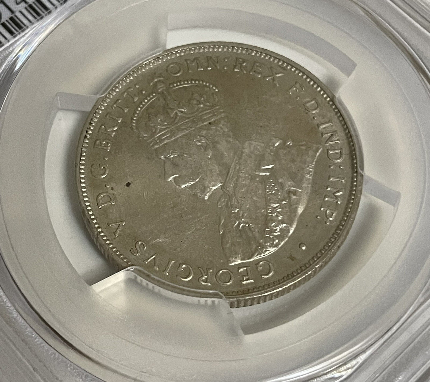 Australia 1936(m) Florin 2/- Two Shillings 92.5% Silver PCGS Graded AU58 aUNC